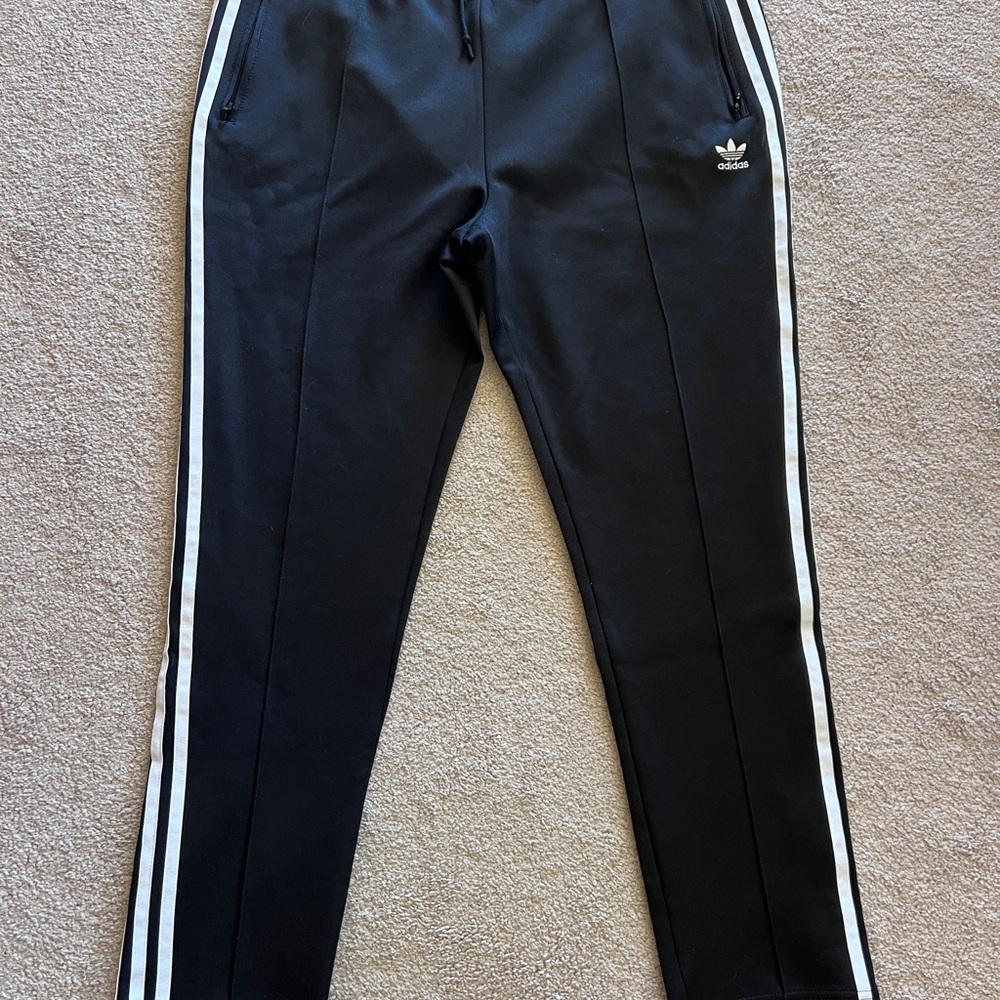 Adidas Black 3-Stripes Track Pants